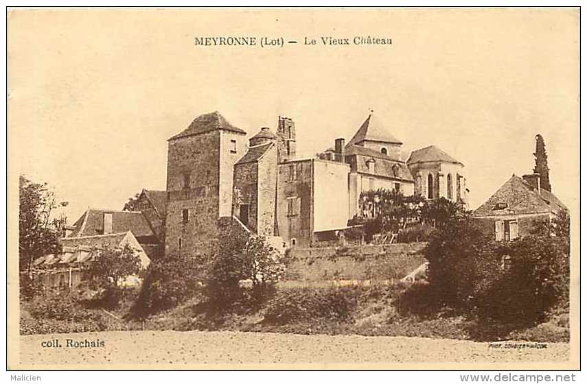 Lot -ref 195- Meyronne - Le Vieux Chateau   -carte Bon Etat  - - Autres & Non Classés