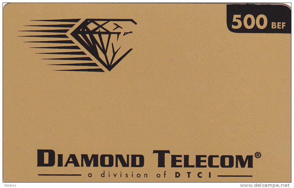 Carte Diamond 500 BEF Belgium Used Rare! - Cartes GSM, Recharges & Prépayées