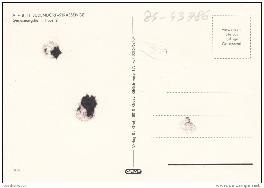 ZS43786 Genesungsheim Haus  Judendorf Strassengel     2 Scans - Judendorf-Strassengel