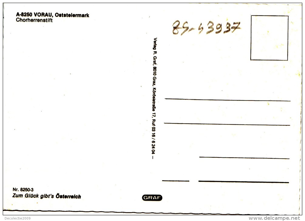 ZS43937 Chorherrenstift  Vorau   2 Scans - Vorau