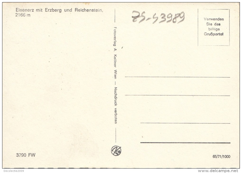 ZS43989 Eiserierz Mit Erzberg Und Reichenstein   2 Scans - Eisenerz