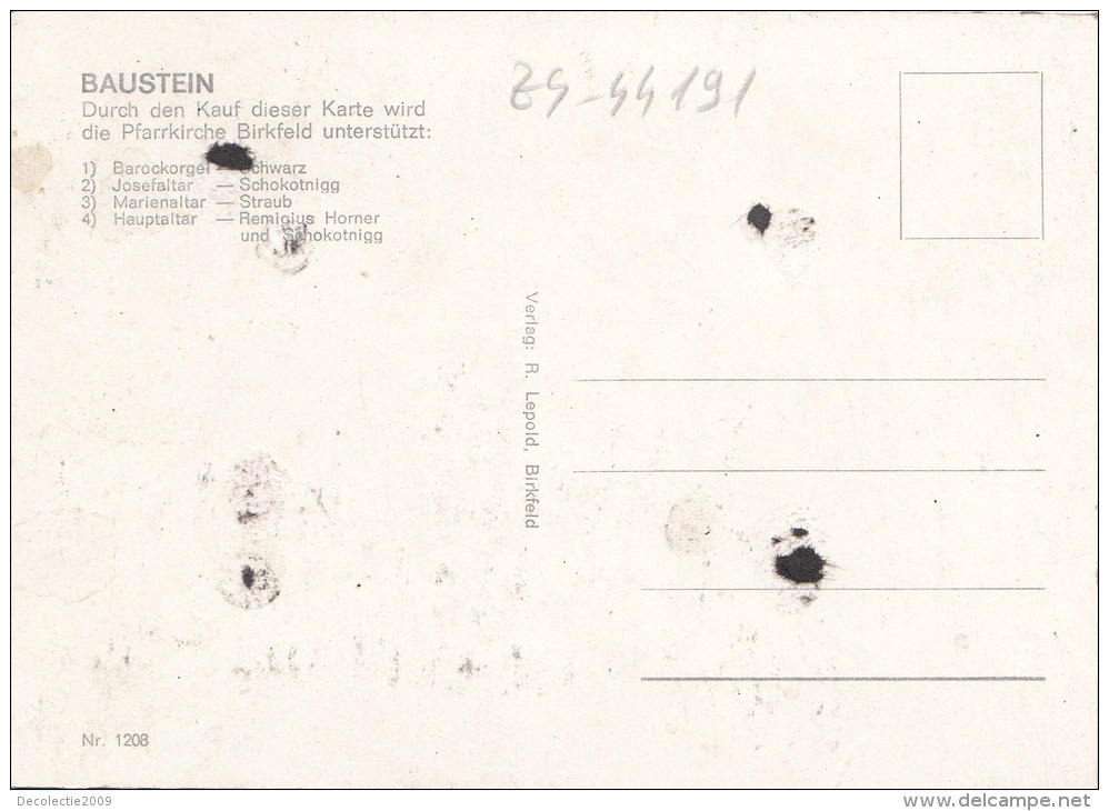 ZS44191 Baustein  Birkfeld    2 Scans - Birkfeld