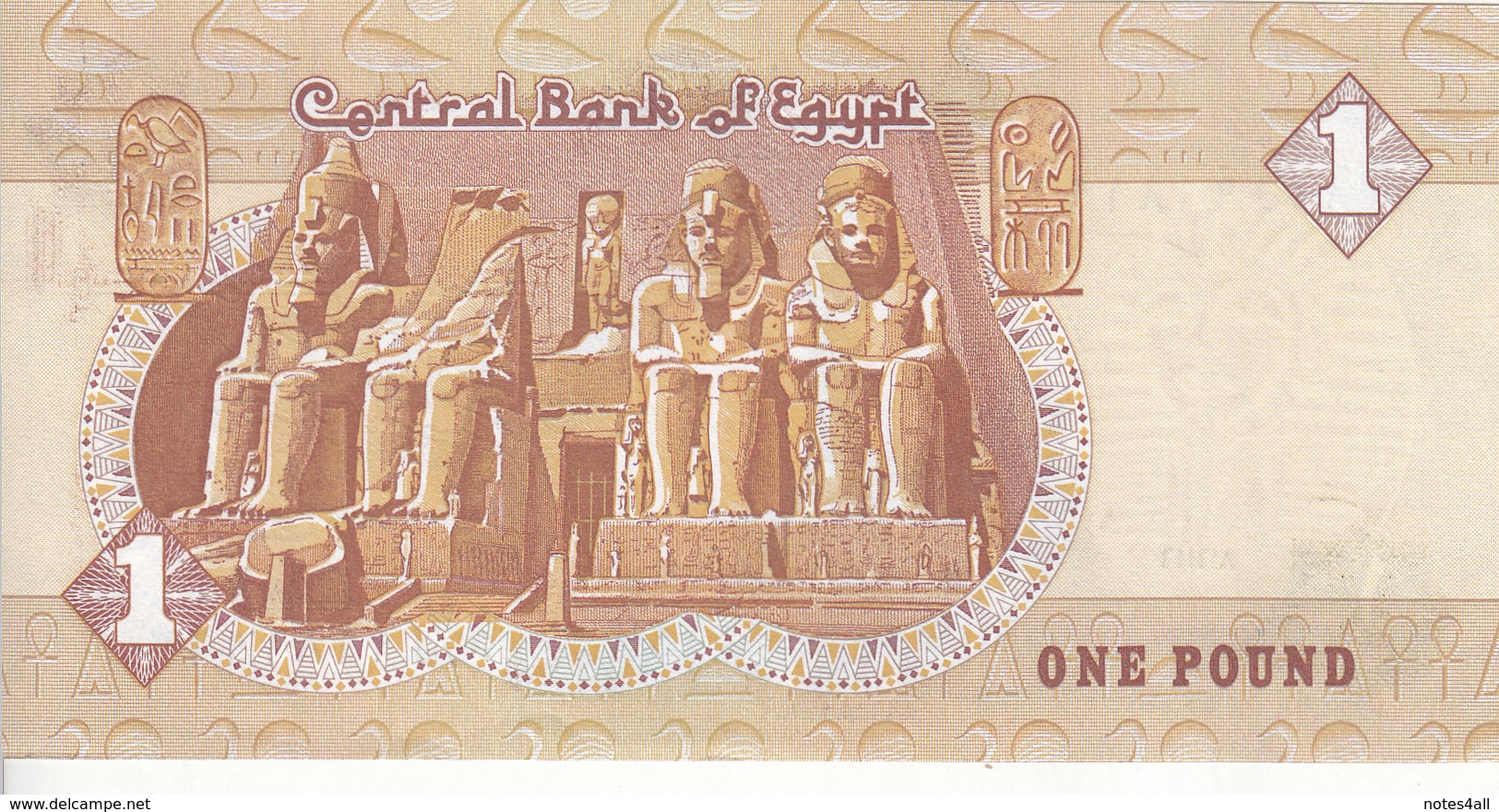 EGYPT 1 EGP POUND 2003 P-50f SIG/OYOUN #20 UNC */* - Egipto