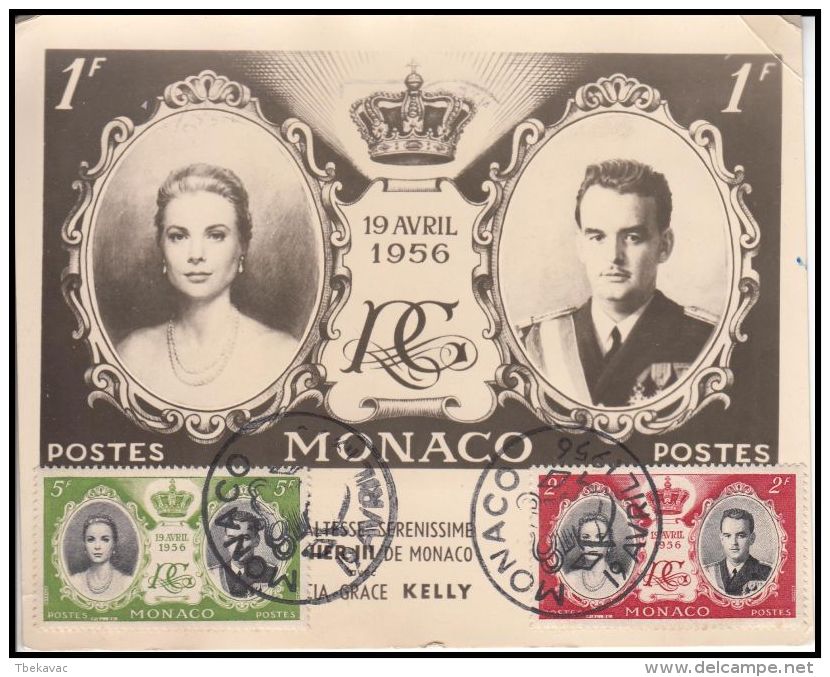 Monaco 1956, Maximum Card " Royal Family" - Maximumkaarten