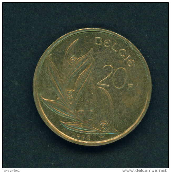 BELGIUM - 1992 20f Circ. - 20 Frank