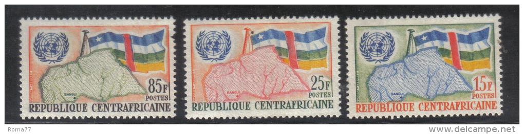 GF559 - CENTRAFRICA , Serie N. 14/16 ***  MNH. Onu - Repubblica Centroafricana