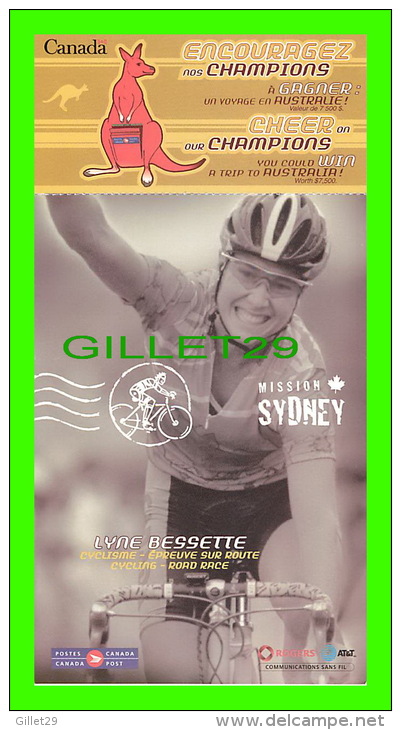 CYCLISME - LYNE BESSETTE (CANADA) - MISSION SYDNEY, 2000 - - Cyclisme