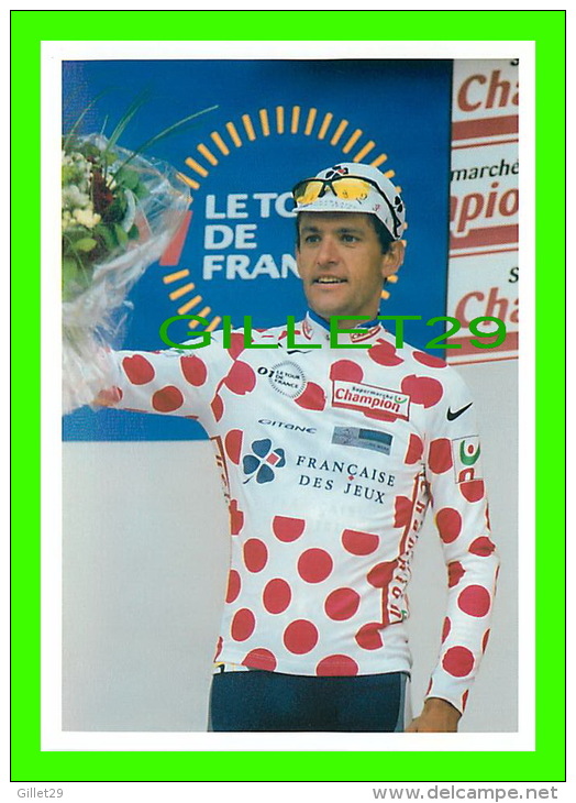 CYCLISME - LE TOUR 2001 - BOULOGNE SUR MER (62) - JACKY DURAND, MAILLOT À POIS - PHOTO, PIERRE LORRIAUX - - Cyclisme