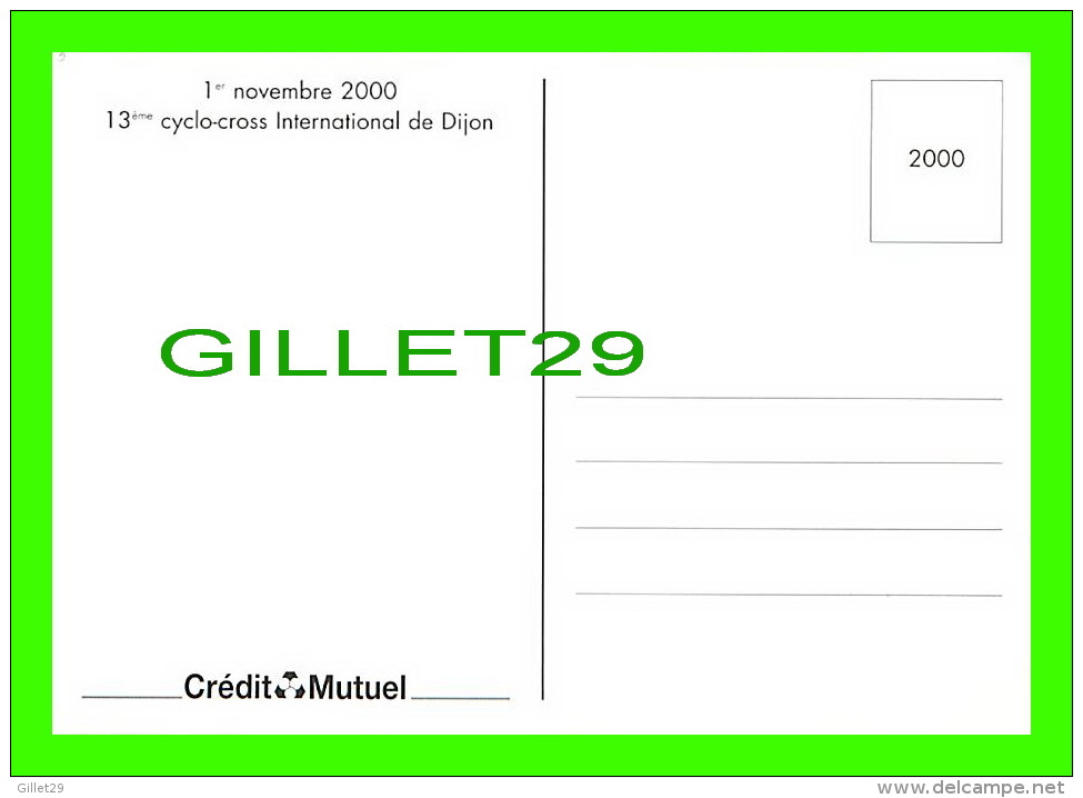 CYCLISME - 13e CYCLO-CROSS INTER. DIJON (21)  2000 - ALEXANDRE CHOUFE - - Cyclisme