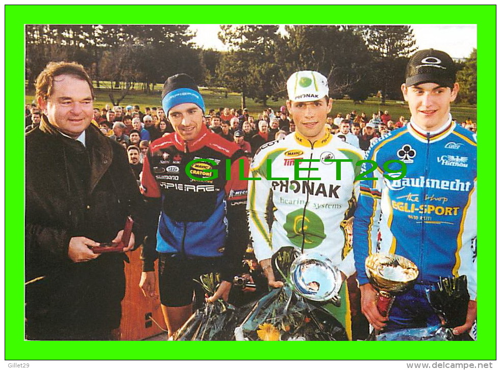 CYCLISME - 13e CYCLO-CROSS INTER. DIJON (21) 2000 - JÉROME CHIOTTI, DAVID DEREPAS, MICHAEL BAUMGARTNER - - Cyclisme