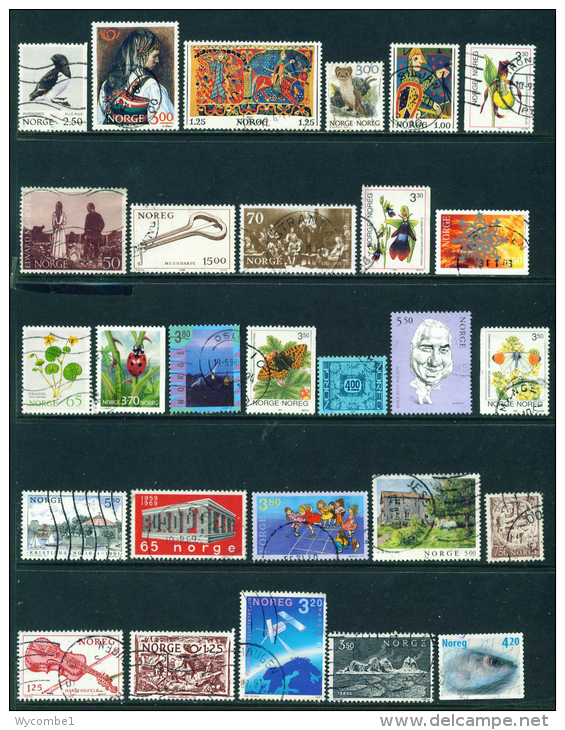 NORWAY - Lot Of Used Pictorial Stamps As Scans 1 - Colecciones