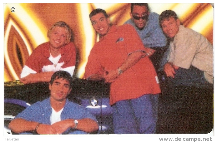 TARJETA DE CHILE DEL GRUPO BACKSTREET BOYS (SIN ACTIVAR) - Música