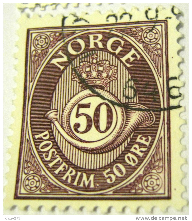 Norway 1978 Posthorn 50 Ore - Used - Oblitérés