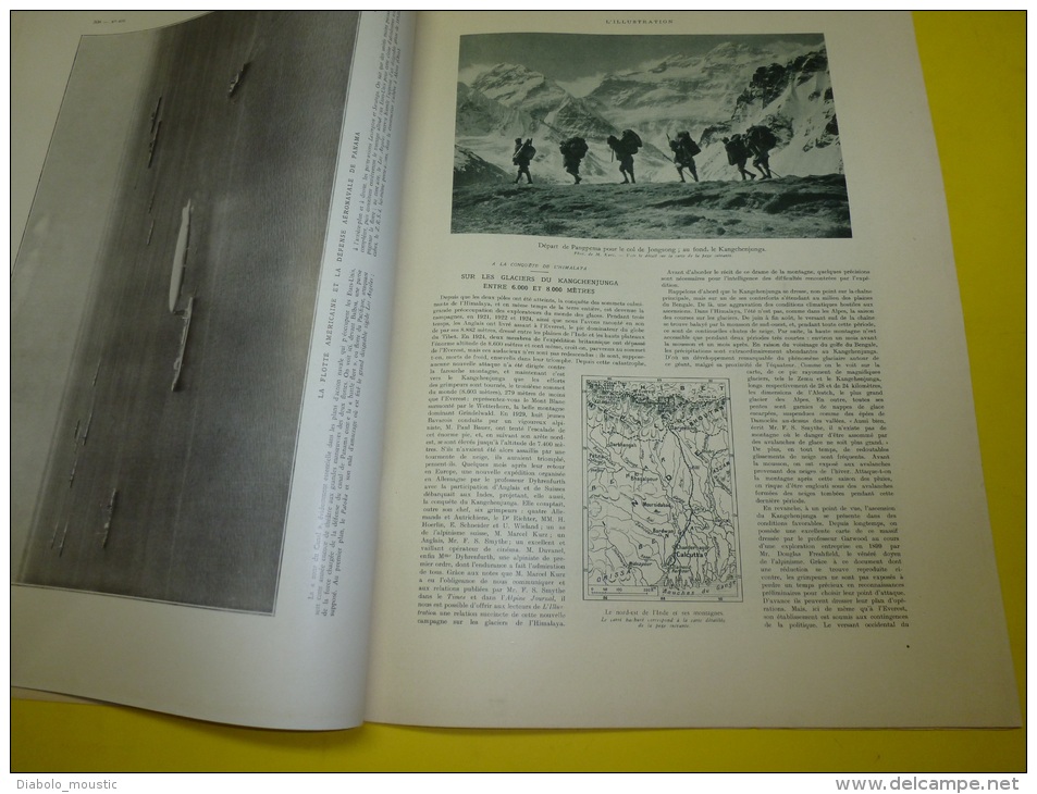 1931 Gandhi; Kangchenjunga (Inde); Tombe Du Coolie Chétine ; Terrible Tremblement De Terre à  Napier (Nouvelle-Zélande); - L'Illustration