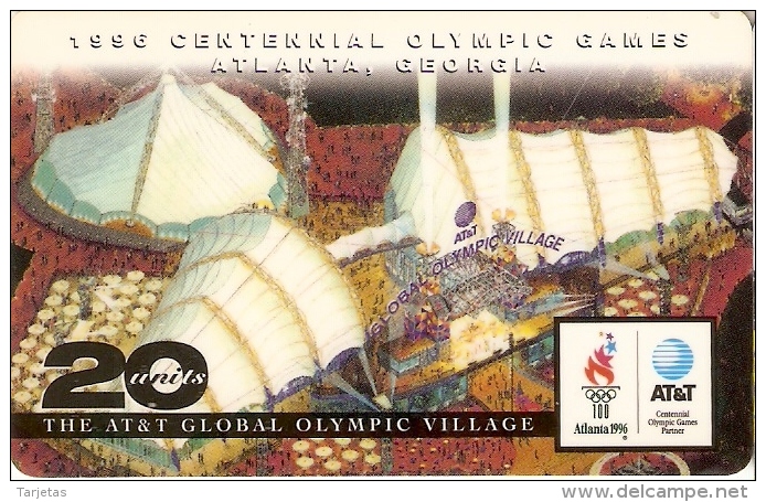 TARJETA DE ESTADOS UNIDOS DE AT&T DE LAS OLIMPIADAS DE ATLANTA DEL AÑO 1996 (OLIMPIC GAMES) - AT&T