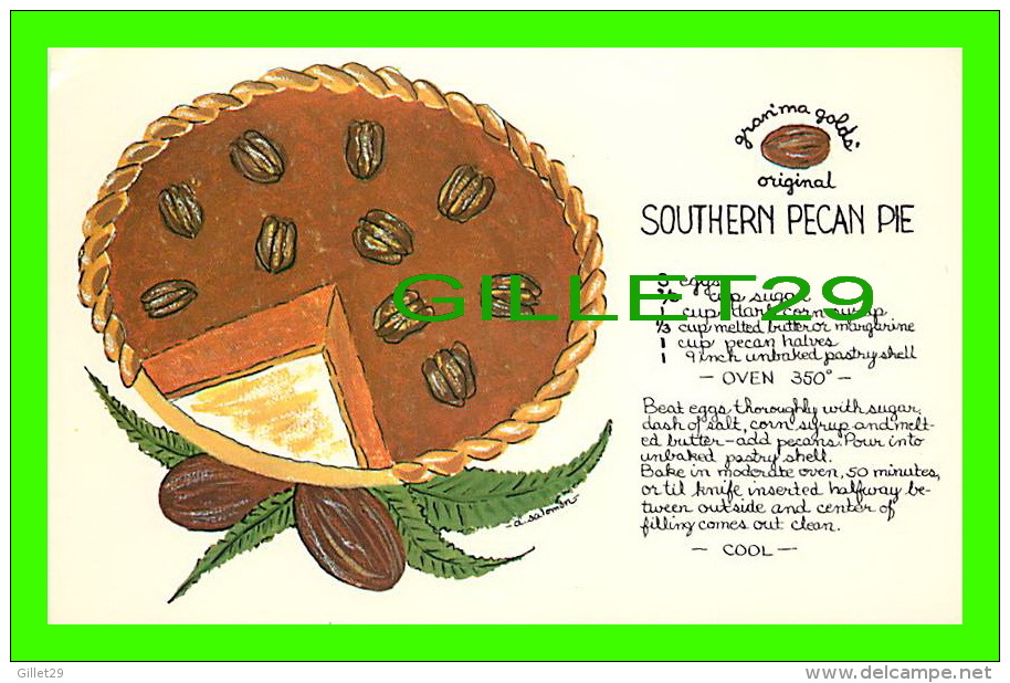 RECETTE - RECEIPE - GRAN'MA GOLDS ORIGINAL SOUTHERN PECAN PIE - - Recettes (cuisine)
