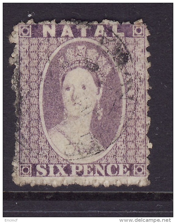 Natal 1863 6d Fine Used CC Watermark (Ref JU-5) - Natal (1857-1909)