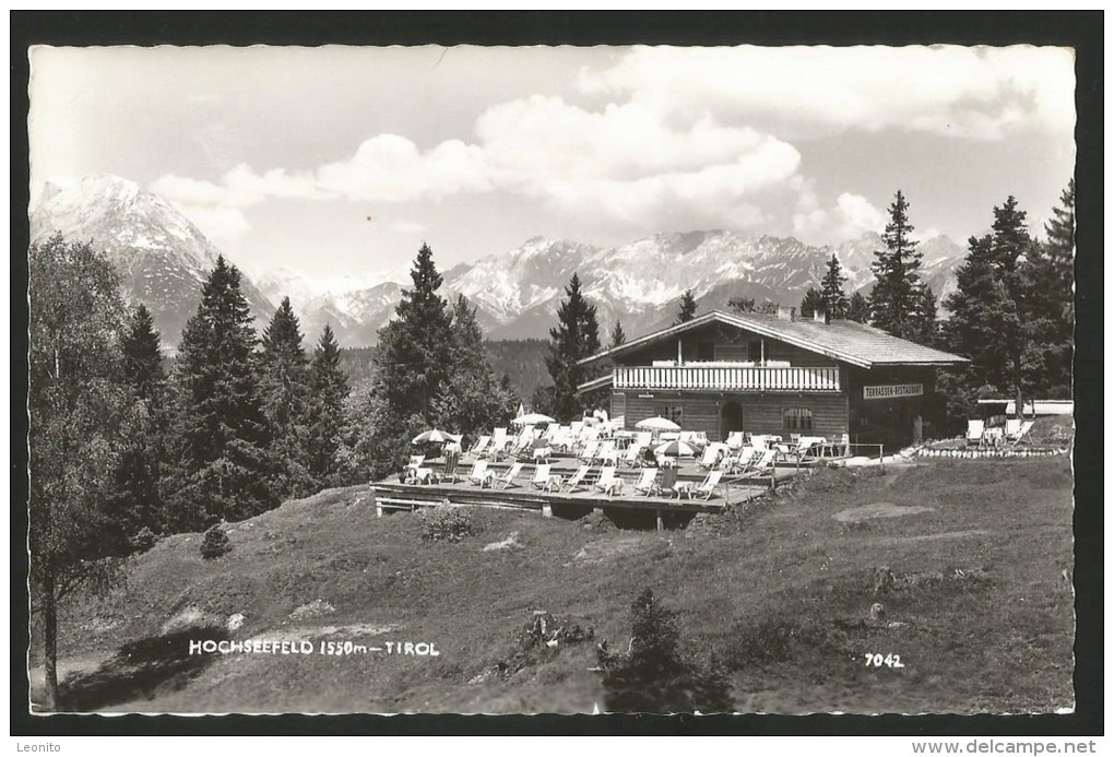 HOCHSEEFELD Terrassen Restaurant Seefeld Tirol 1960 - Seefeld