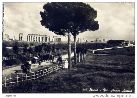 Roma - Via Appia Antica - 640 - Formato Grande Viaggiata - Parken & Tuinen