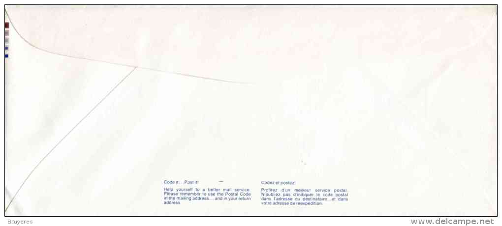 Entier Postal De 1979 Sur Enveloppe (Format 105 X 240 Mm) - Au Verso Marquage En Bleu - 1953-.... Regno Di Elizabeth II