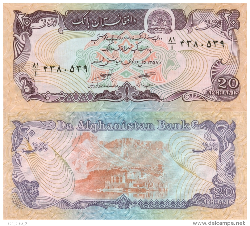 Banknote 20 Afghanis Afghanistan AFA Geldschein Asien Asia Money Geld Afghani Note Money - Afghanistan