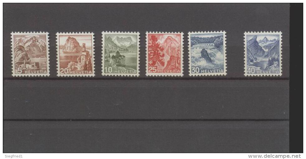 Schweiz **  500-505 Landschaften   Katalog  55,00 - Unused Stamps