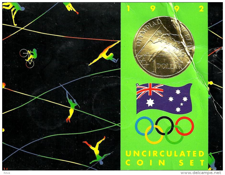 AUSTRALIA SET 5C-$2 BARCELONA GAMES 1992 UNC SET OF 6 ANIMAL $1 OLYMPIC SPAIN 1 YEAR TYPE READ DESCRIPTION CAREFULLY !!! - Mint Sets & Proof Sets