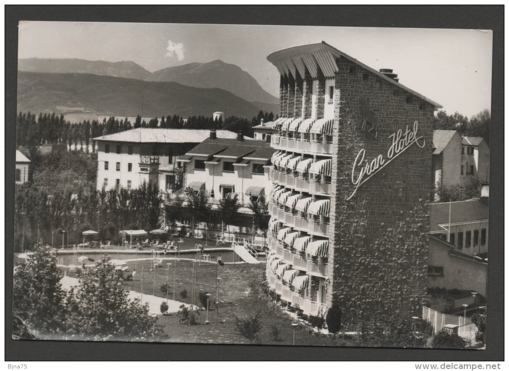 ESPAGNE JACA - Gran Hotel Y Piscina  - Ediciones Sicilia N° 48 - Voyagée En Juillet 1951 - Altri & Non Classificati