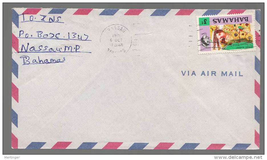 Bahamas 1971 Airmail Cover Local Use Drum - 1963-1973 Autonomie Interne