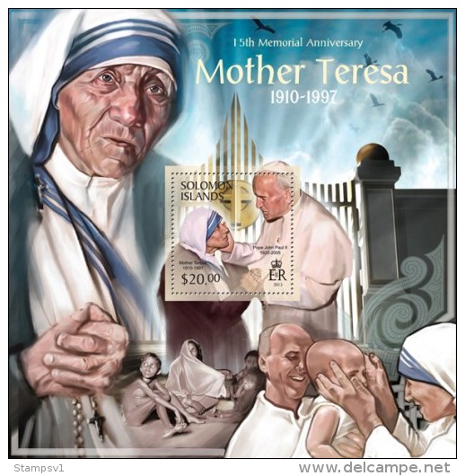 Solomon Islands. 2013 Mother Teresa. (313b) - Moeder Teresa