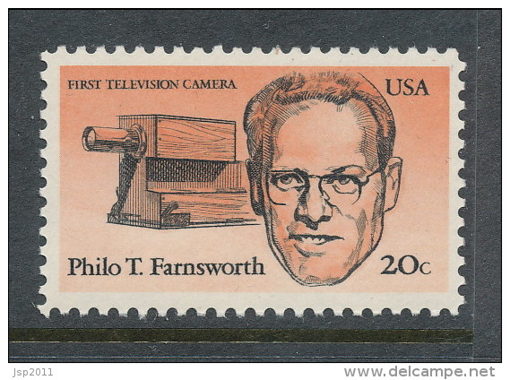 USA 1983 Scott  #  2058. American Inventors: Philo T. Farnsworth,  MNH (**). - Nuovi