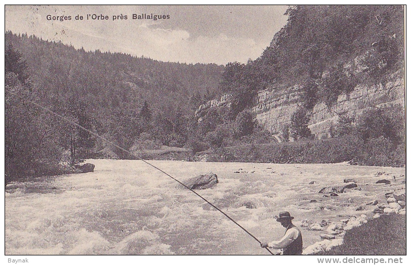 VD24  -- GORGES DE   L `ORBE PRES  BALLAIGUES   --   1910 - Ballaigues