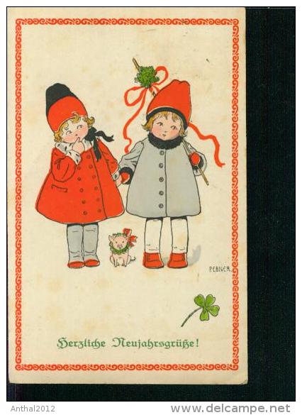 Pauli Ebner Herzliche Neujahrsgrüße Happy New Year Child Enfant Kinder 31.12.1919 Nouvelle Année Buon Anne - Ebner, Pauli