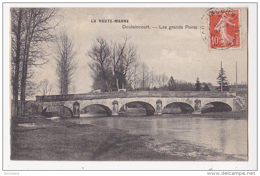 Cpa DOULAINCOURT Les Grands Ponts - Doulaincourt