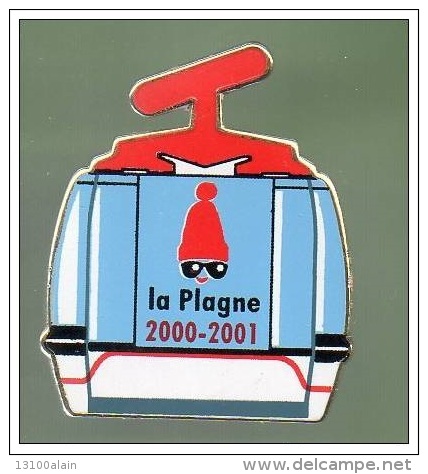 GROS Pin´s EGF Station Sport D´hiver Ski  LA PLAGNE Téléphérique Savoie JO ALBERTVILLE 92 Olympique 1992 - Jeux Olympiques