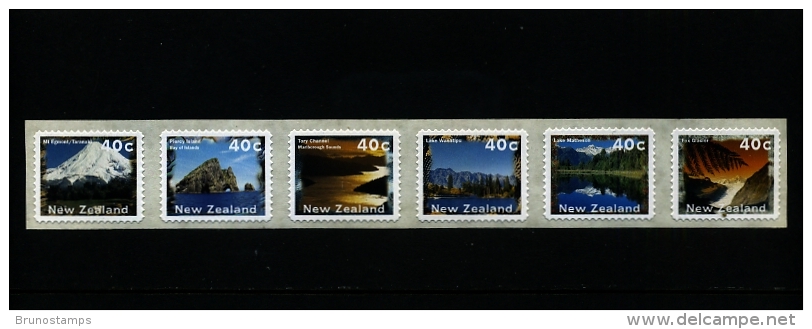 NEW ZEALAND - 1998 SCENERY 40 C. SELF-ADHESIVE PHOSPHOR FRAME Perf. 10 MINT NH - Unused Stamps