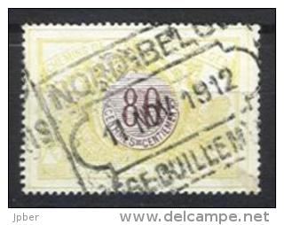 Belgique - N113 - Chemin De Fer - NORD BELGE - 2 Scan - TR35-39 Obl. LIEGE-GUILLEMINS - Nord Belge