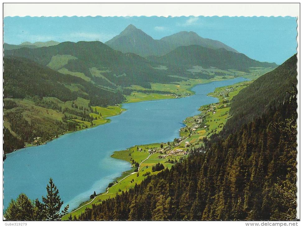 AUSTRIA 1969 - POSTCARD - CARINTHIA WEISSENSEE  KARNTENW ADDR TO SWITZERLAND 1 ST OF 2 S POSTM SEPT 17,1969 + FLAME PBAD - Weissensee