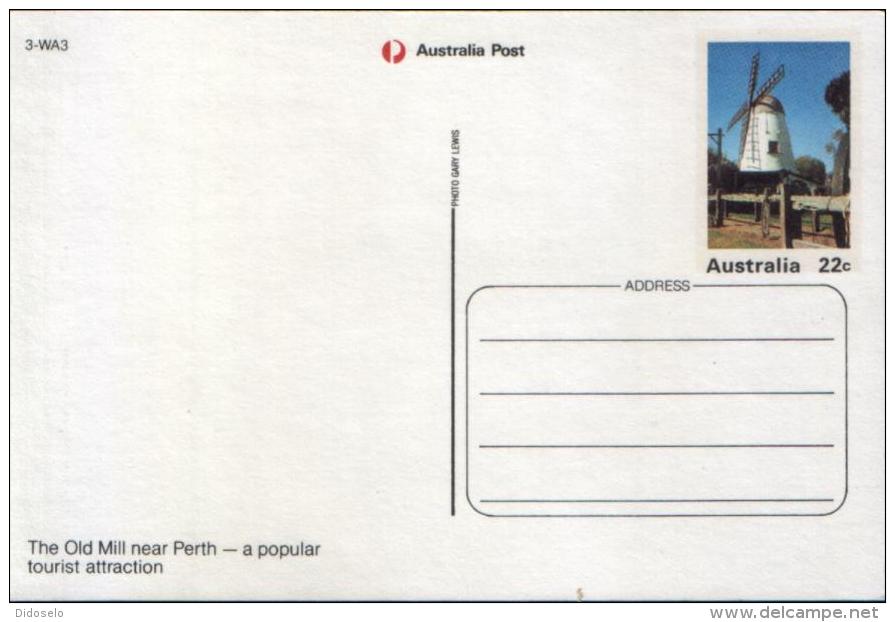 Topic Australian Prepaid Postcard--two Scans - Mühlen