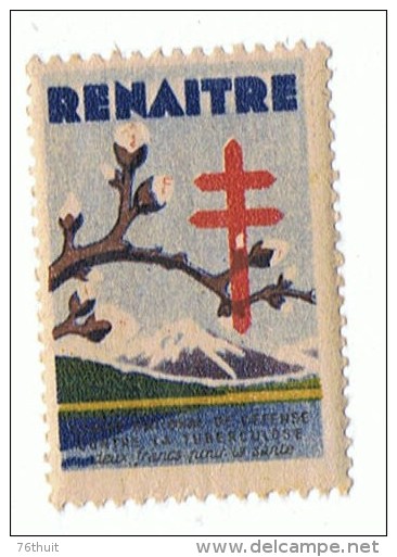 1930 Environ  - VIGNETTE - Tuberculose - RENAITRE  - - Antituberculeux