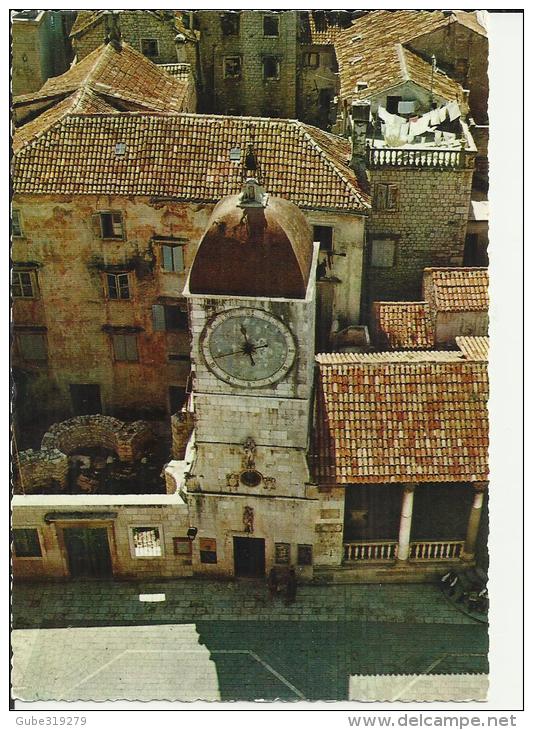 YUGOSLAVIA 1969 - POSTCARD  - TROGIR  MAILED TO SWITZERLAND - TAXED ON ARRIVAL W 1 ST OF 0,60 + TAXE OF 15 POSTM OCT 9,1 - Yougoslavie