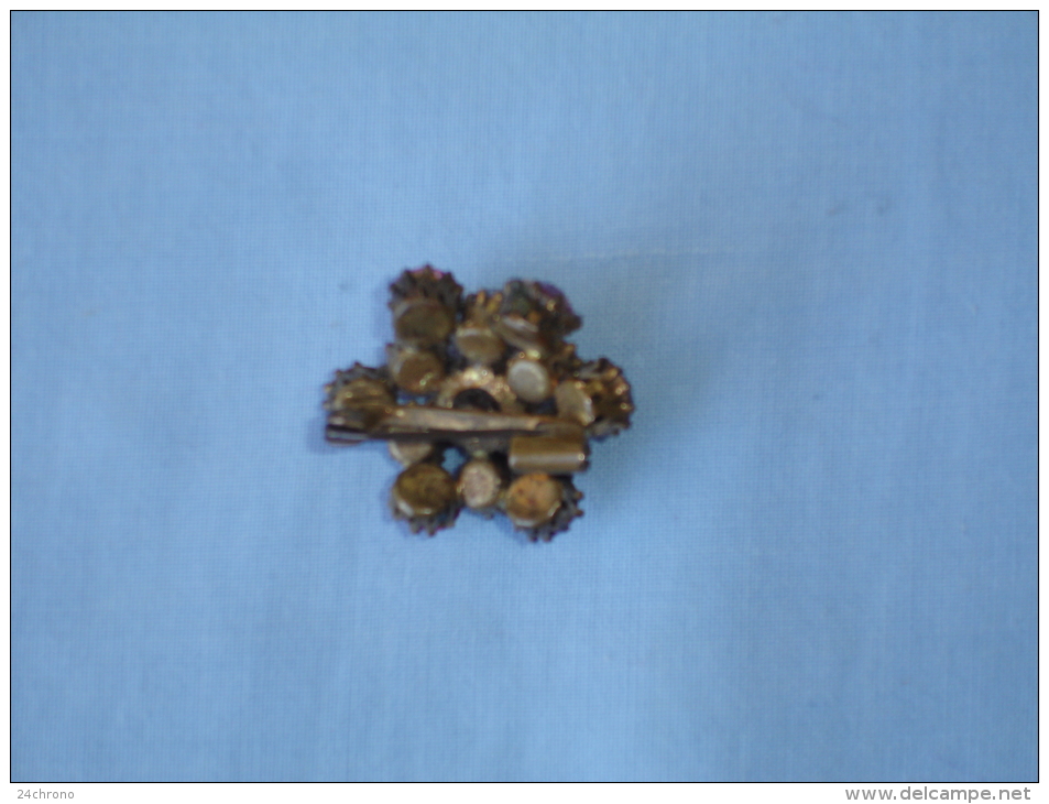 Ancienne Broche Amethyste Avec 13 Amethystes Vers 1940 - 1950 (13-2356) - Broches