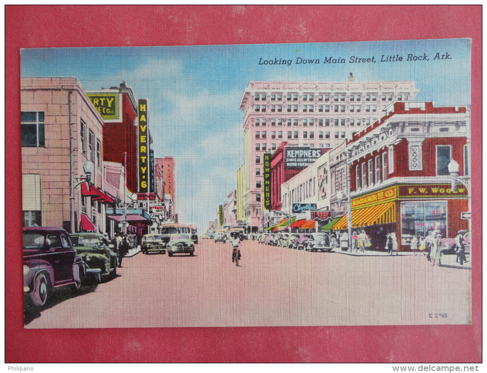 Little Rock,AR--Looking Down Main Street--not Mailed--PJ 174 - Other & Unclassified