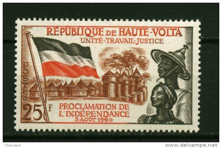 Rep. Hte Volta **  - N° 92-  Proclamation De L´Indépendance - Haute-Volta (1958-1984)