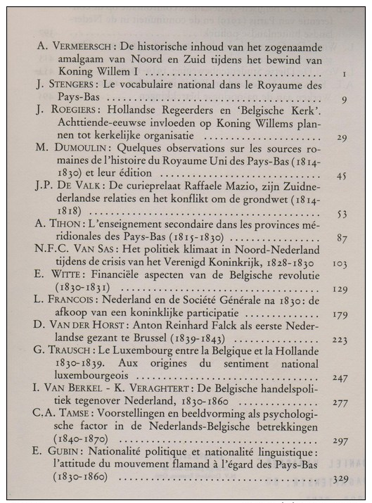 Acta Colloquium Geschiedenis Belgisch-Nederlandse Betrekkingen 1815-1945 (Brussel 1980) - Histoire