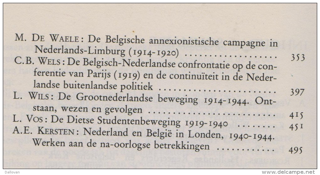 Acta Colloquium Geschiedenis Belgisch-Nederlandse Betrekkingen 1815-1945 (Brussel 1980) - Historia