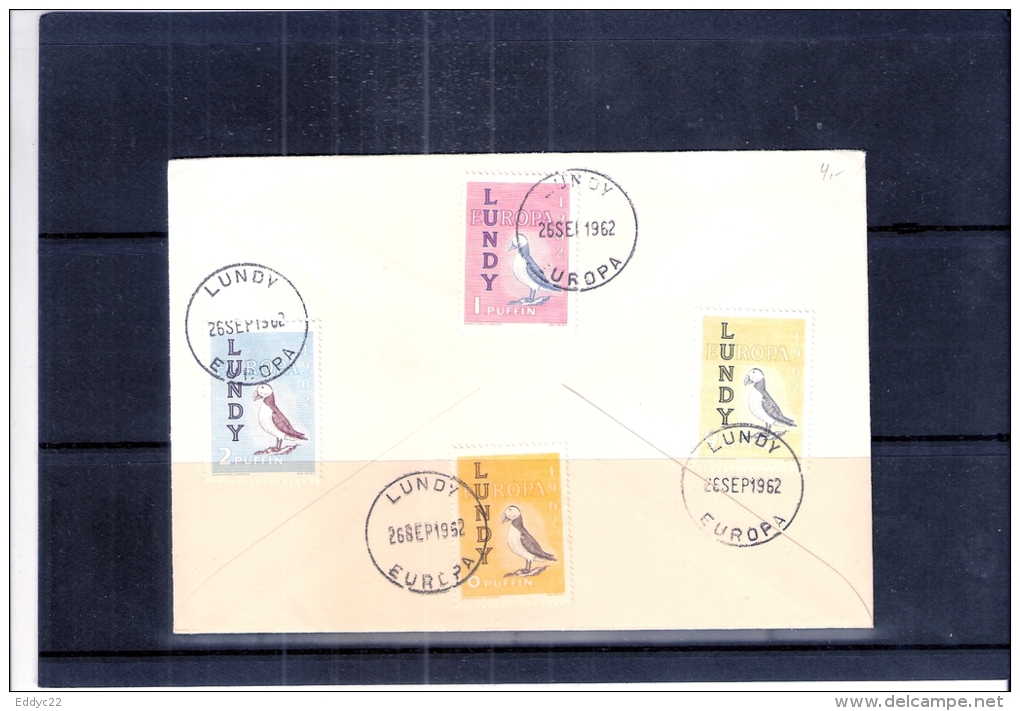 FDC Lundy - Europa 1962 - Oiseaux (à Voir) - 1962