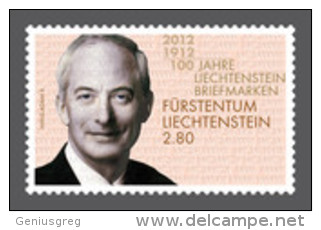 2012 100 Jahre Liechtenstein Briefmarken Serie - Ungebraucht