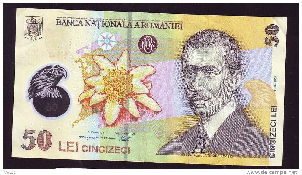 50 Lei 2005 UNC Polymer Plastic Note Romania - Roumanie