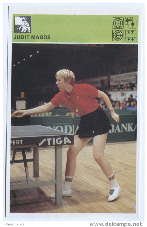 Table Tennis - JUDIT MAGOS, Svijet Sporta Cards - Tischtennis